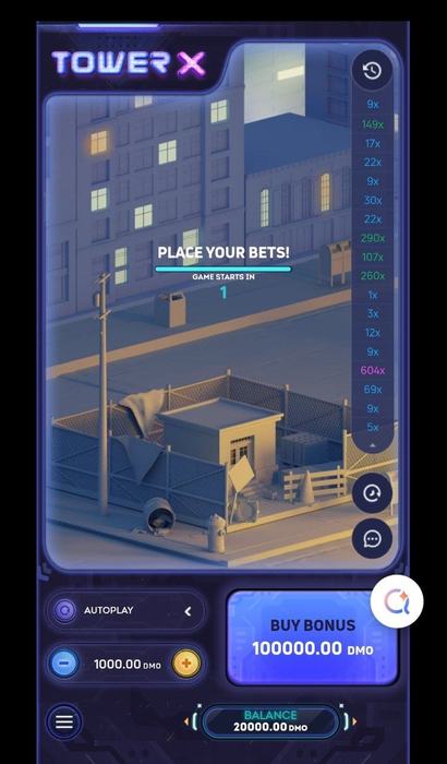 Tower X network test — mobile session